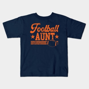 Football Aunt Auntie Kids T-Shirt